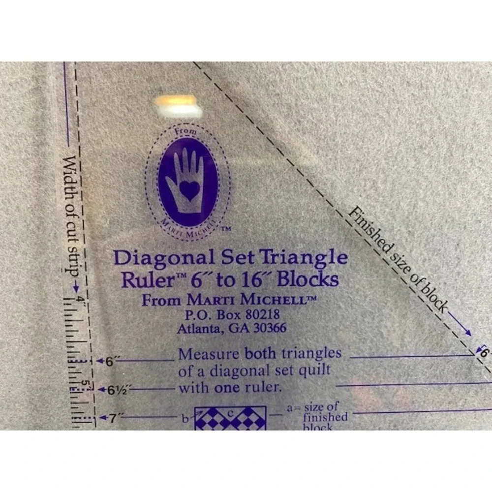 Marti Michell Sashing Stars Set 8114 & Diagonal Set Triangle Ruler 8968 Quilting
